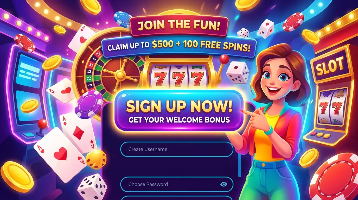 Registrering hos Action casino